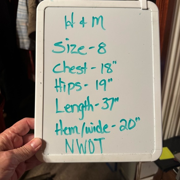 H&M Orange Shirt Dress Belted Short Sleeve Pockets Size 8 NWOT Summer - Picture 6 of 6